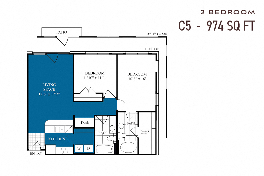 Commons Park West Two Bedroom C5